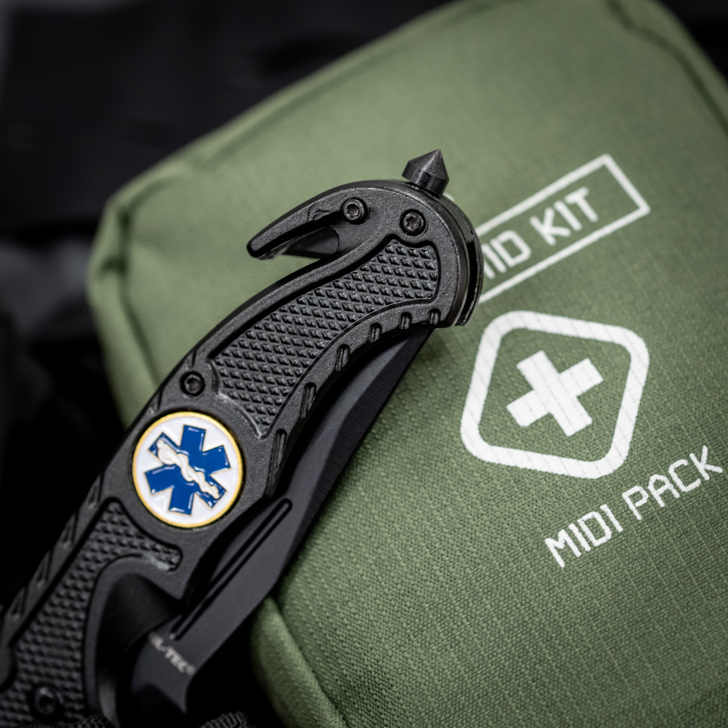 Mil-Tec Rescue Folding Knife Black