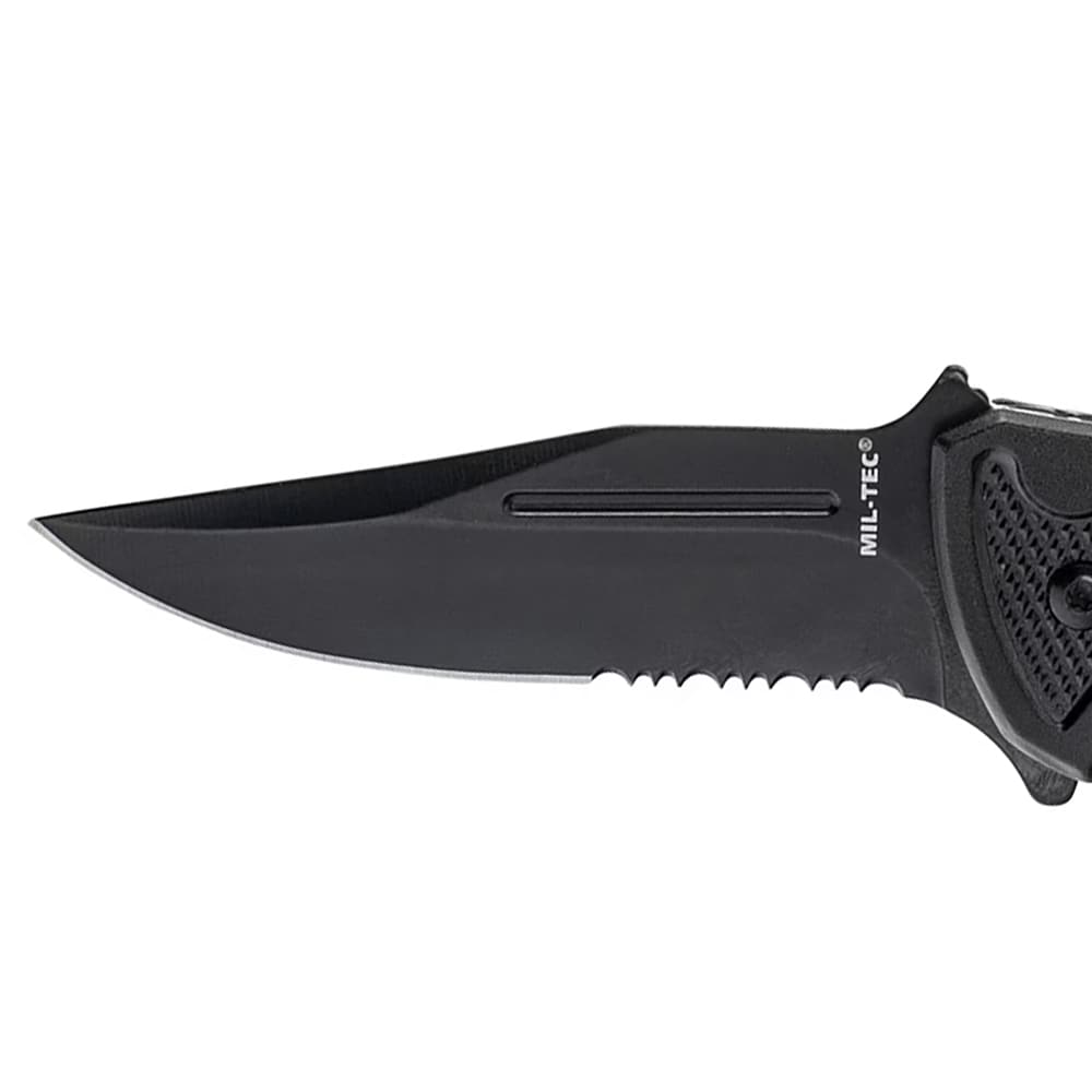 Mil-Tec Rescue Folding Knife Black