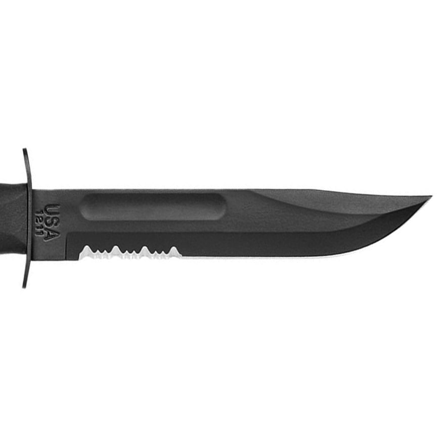 Ka-Bar Black Serrated Fixed Blade Knife