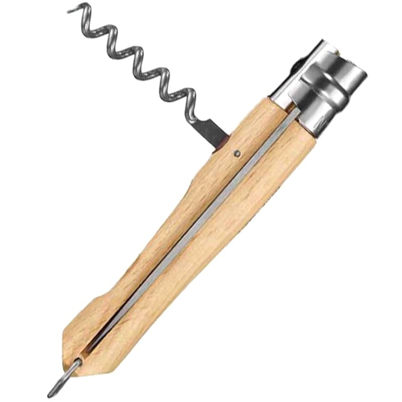 Складаний ніж Opinel No.10 Inox зі штопором і відкривачкою для пляшок - Natural