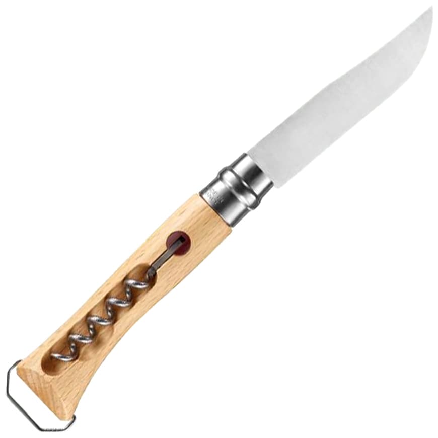 Складаний ніж Opinel No.10 Inox зі штопором і відкривачкою для пляшок - Natural