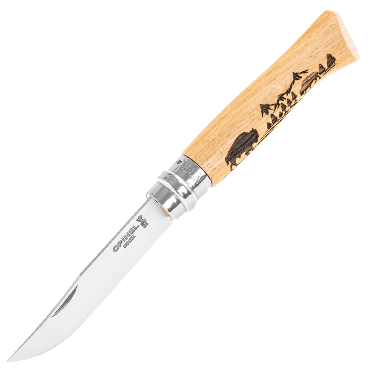 Nóż składany Opinel No.8 Animalia - Buffalo