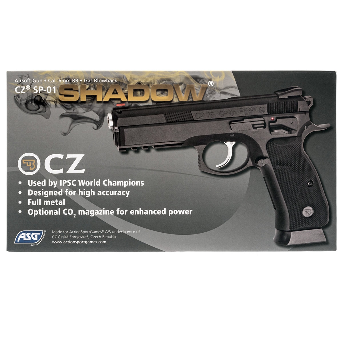 Pistolet GBB ASG CZ SP-01 Shadow