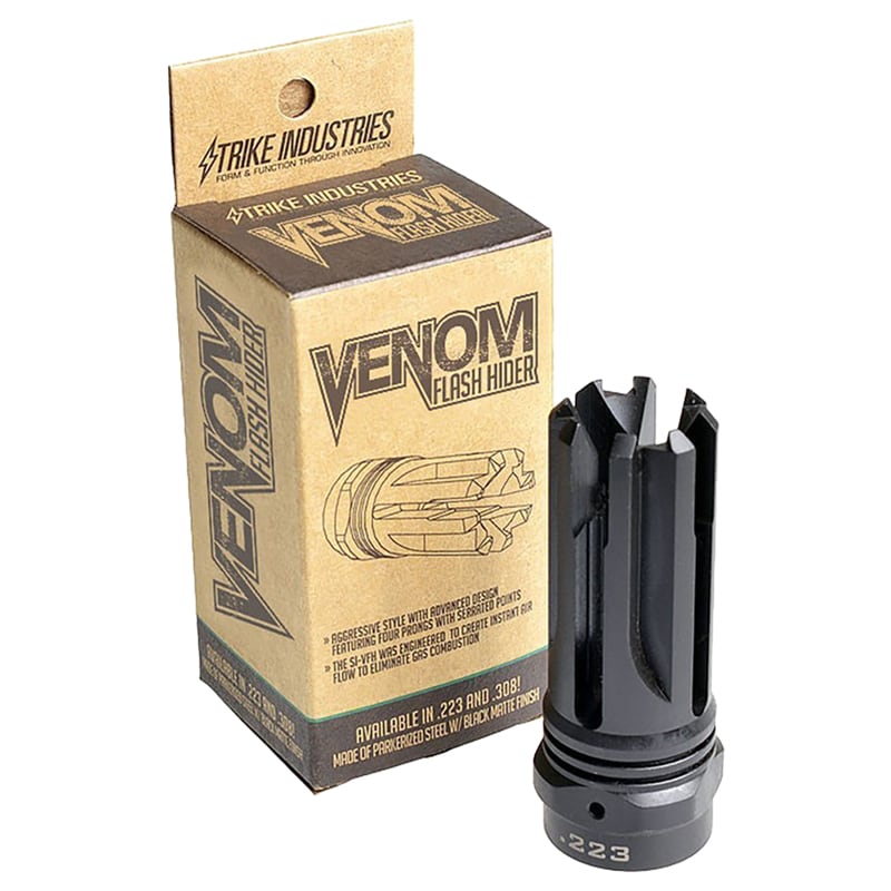 Полум'ягасник Strike Industries Venom Flash Hider для гвинтівок калібру .223/5,56x45 - Black