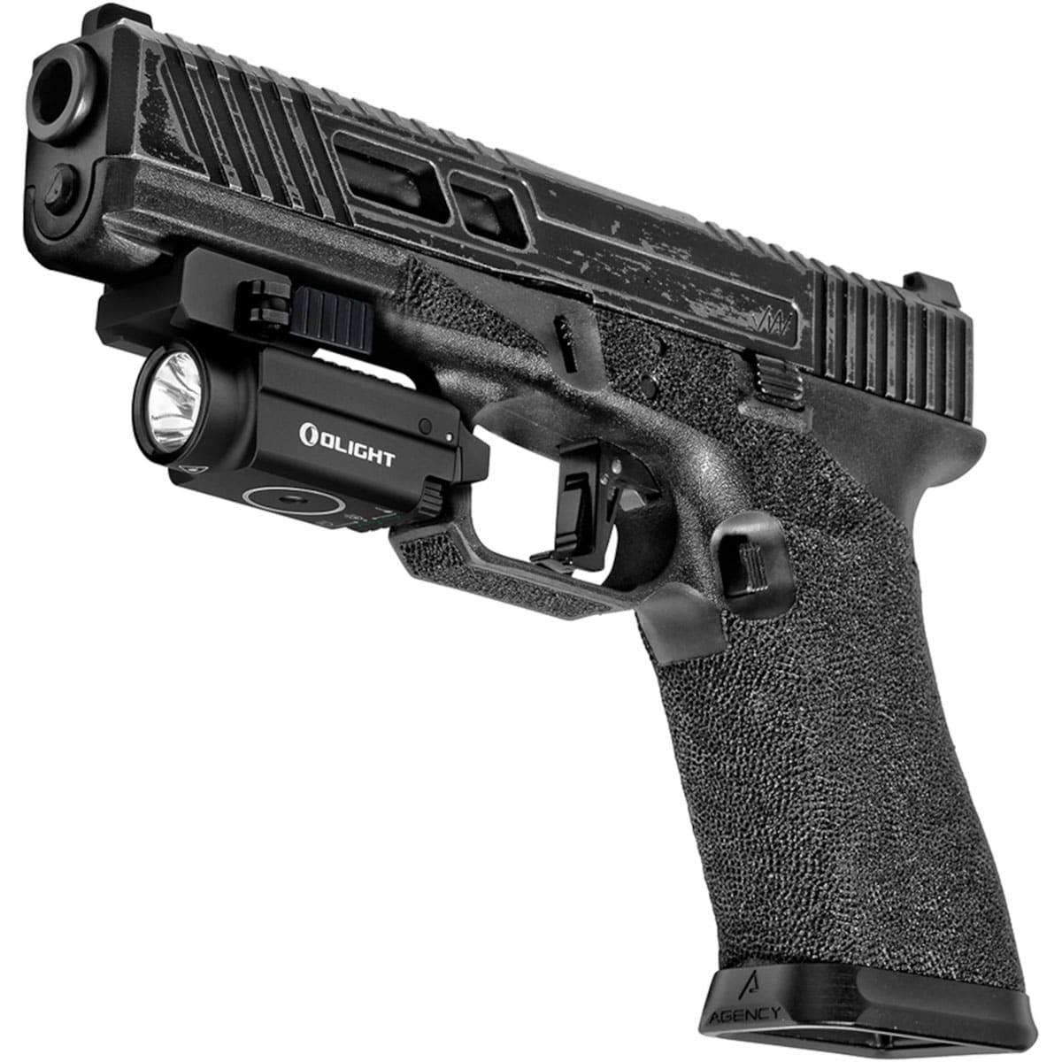 Latarka na broń z celownikiem laserowym Olight BALDR S - 800 lumenów, Green Laser