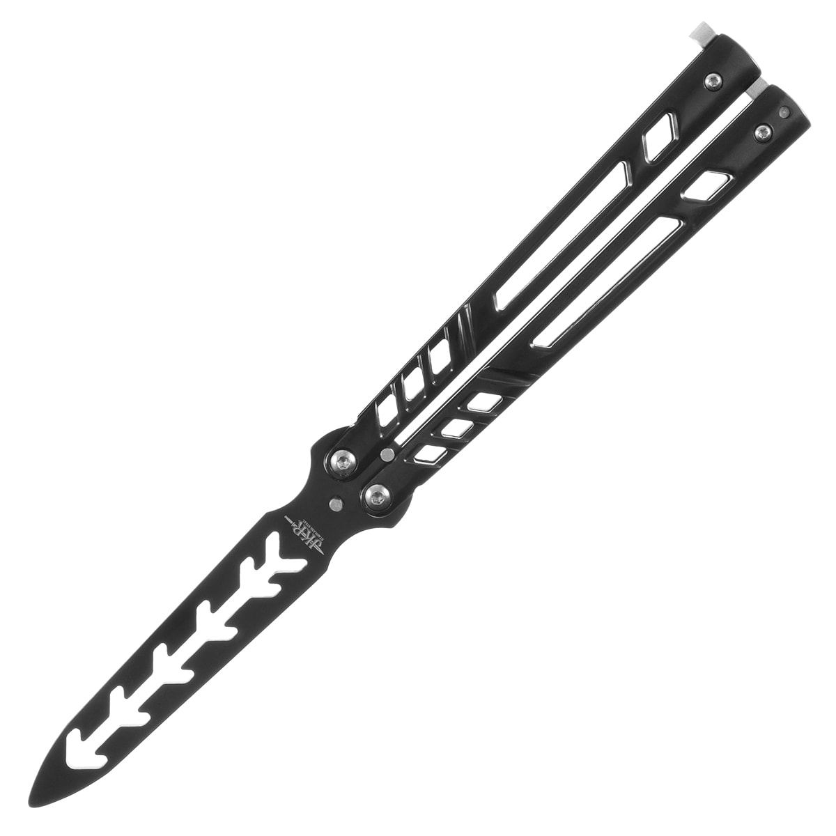 Nóż składany treningowy motylek Joker - Black / Black