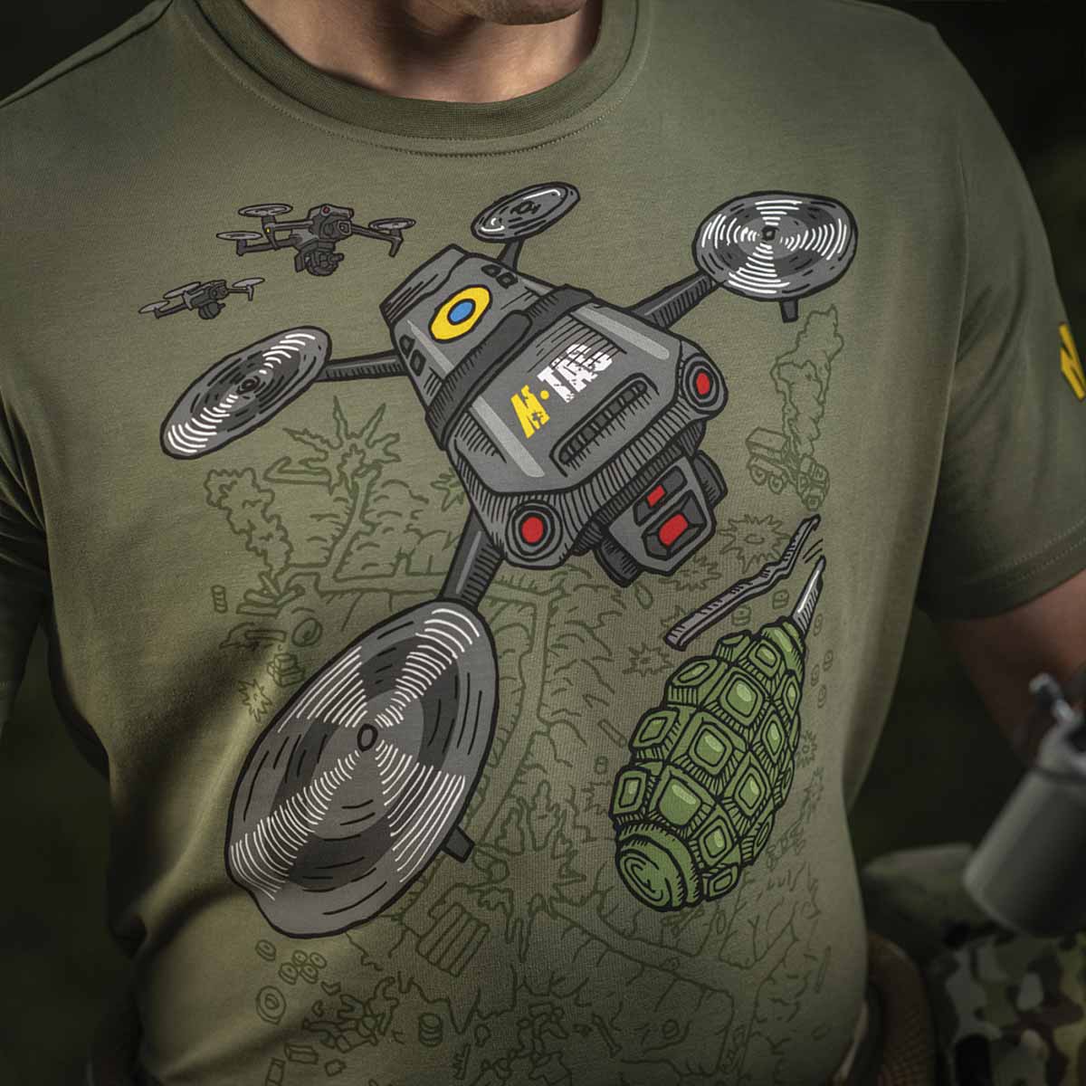 Koszulka T-shirt M-Tac Dron - Light Olive