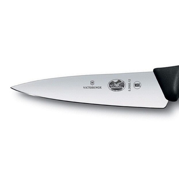 Nóż kuchenny Victorinox Black - szerokie ostrze 12 cm