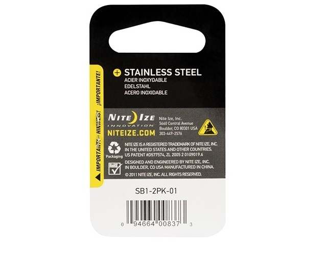 Karabińczyk Nite Ize S-Biner 1 2Pack Black