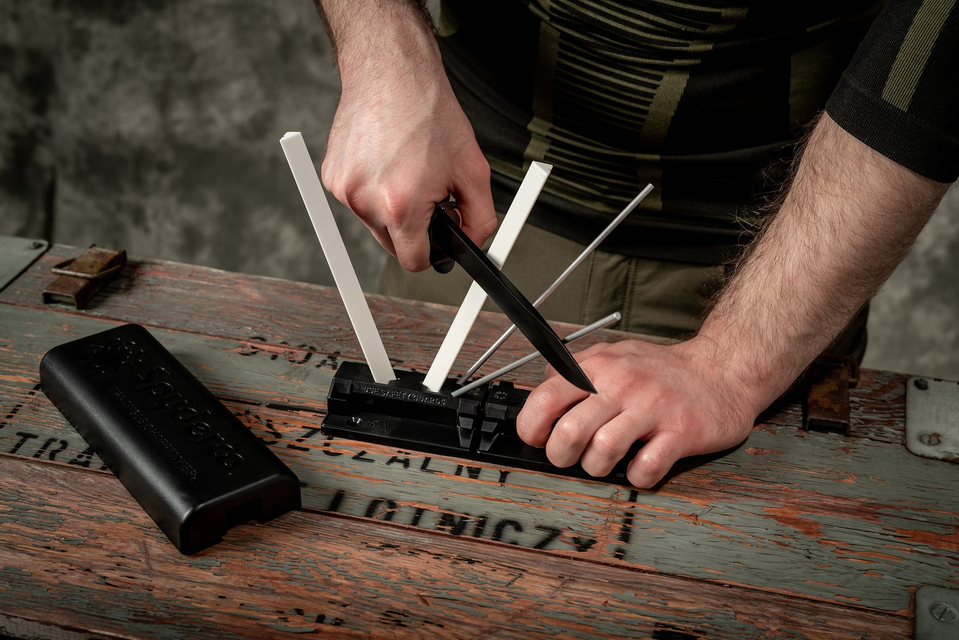 Ostrzałka Spyderco Triangle - zestaw