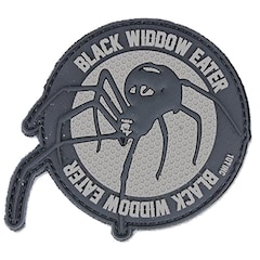 Naszywka 101 Inc. 3D Black Widdow Eater - szara