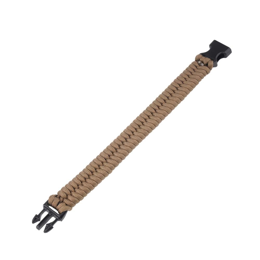 Bransoletka paracord EDCX Fish - Coyote Brown