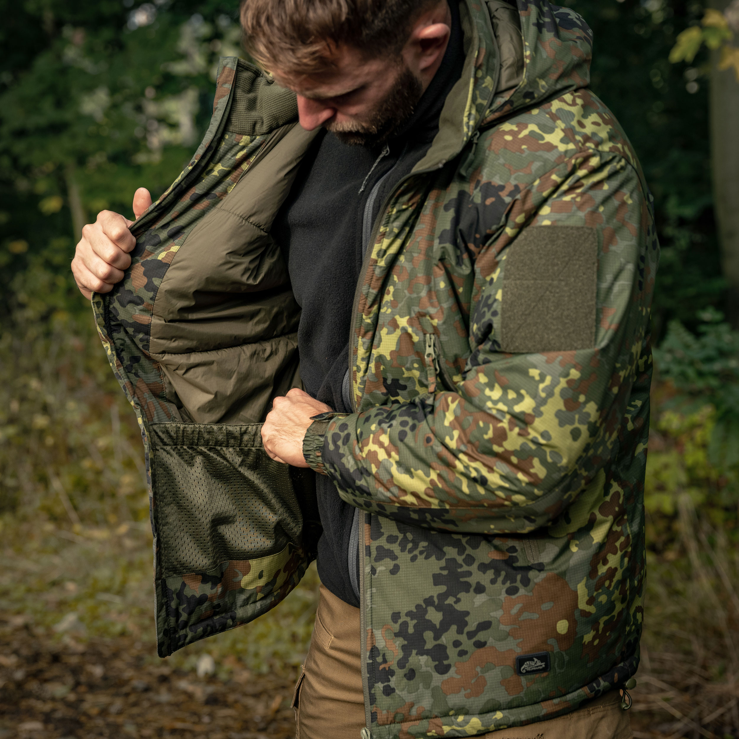 Куртка Helikon-Tex Level 7 Climashield Apex 100 г - Flecktarn