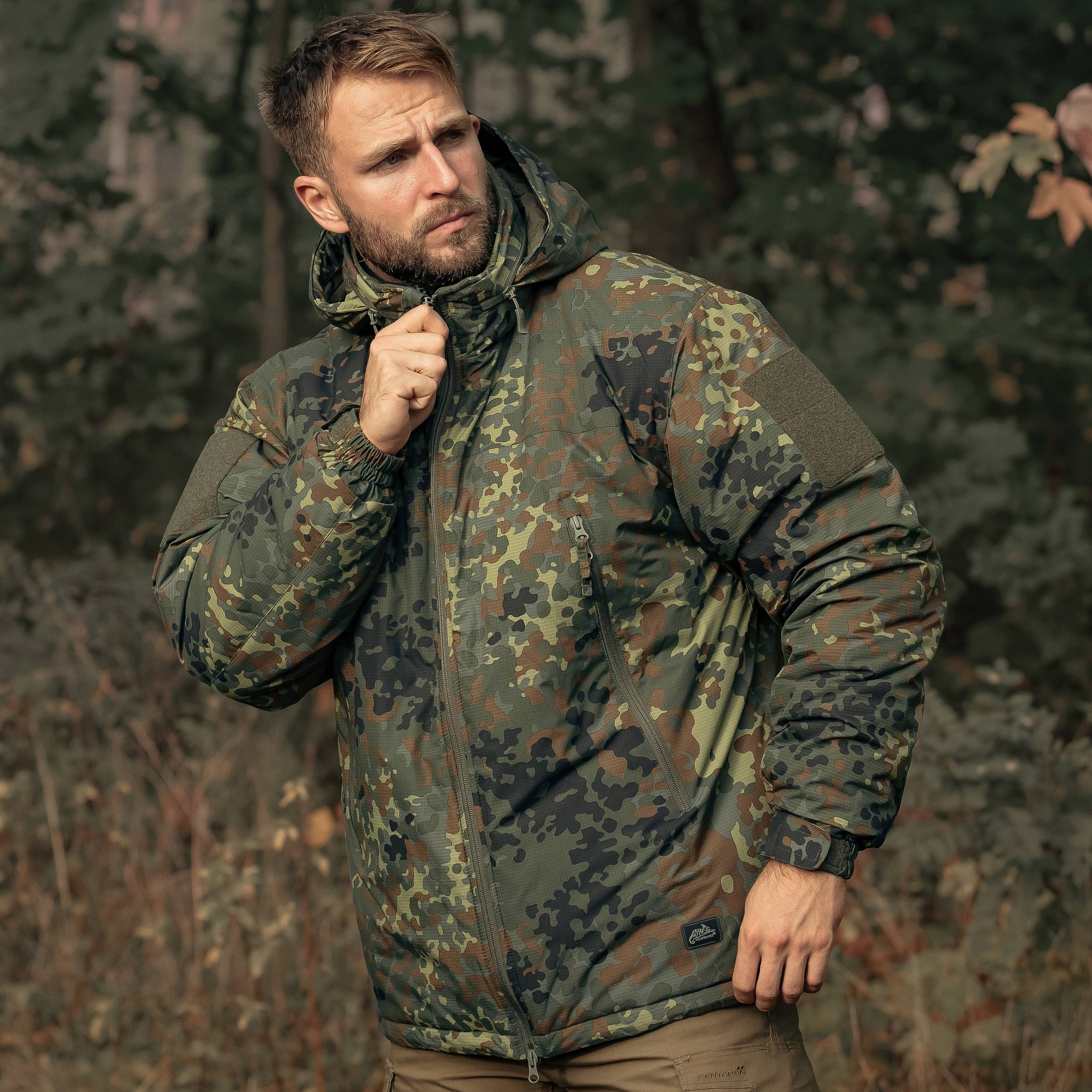 Куртка Helikon-Tex Level 7 Climashield Apex 100 г - Flecktarn