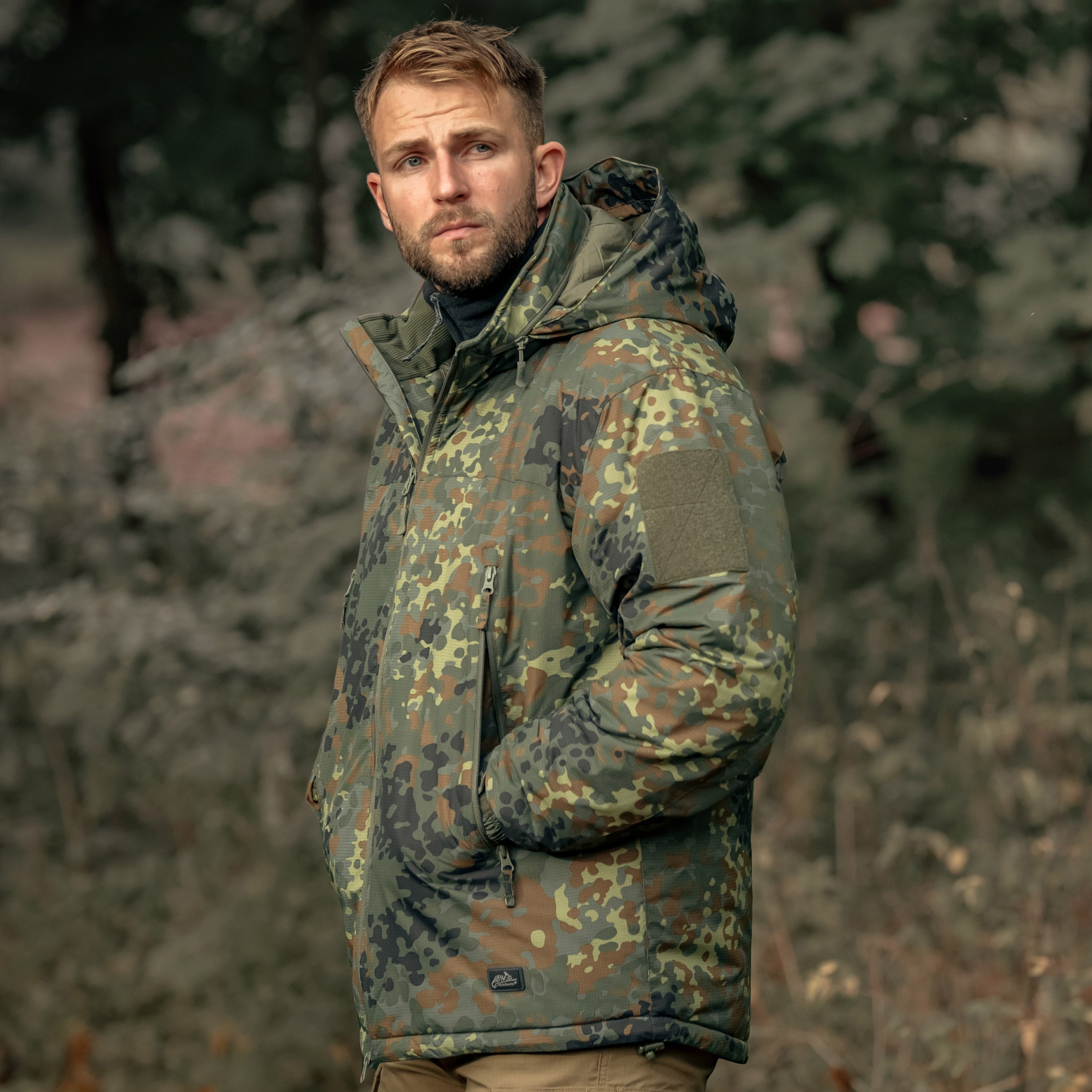 Куртка Helikon-Tex Level 7 Climashield Apex 100 г - Flecktarn