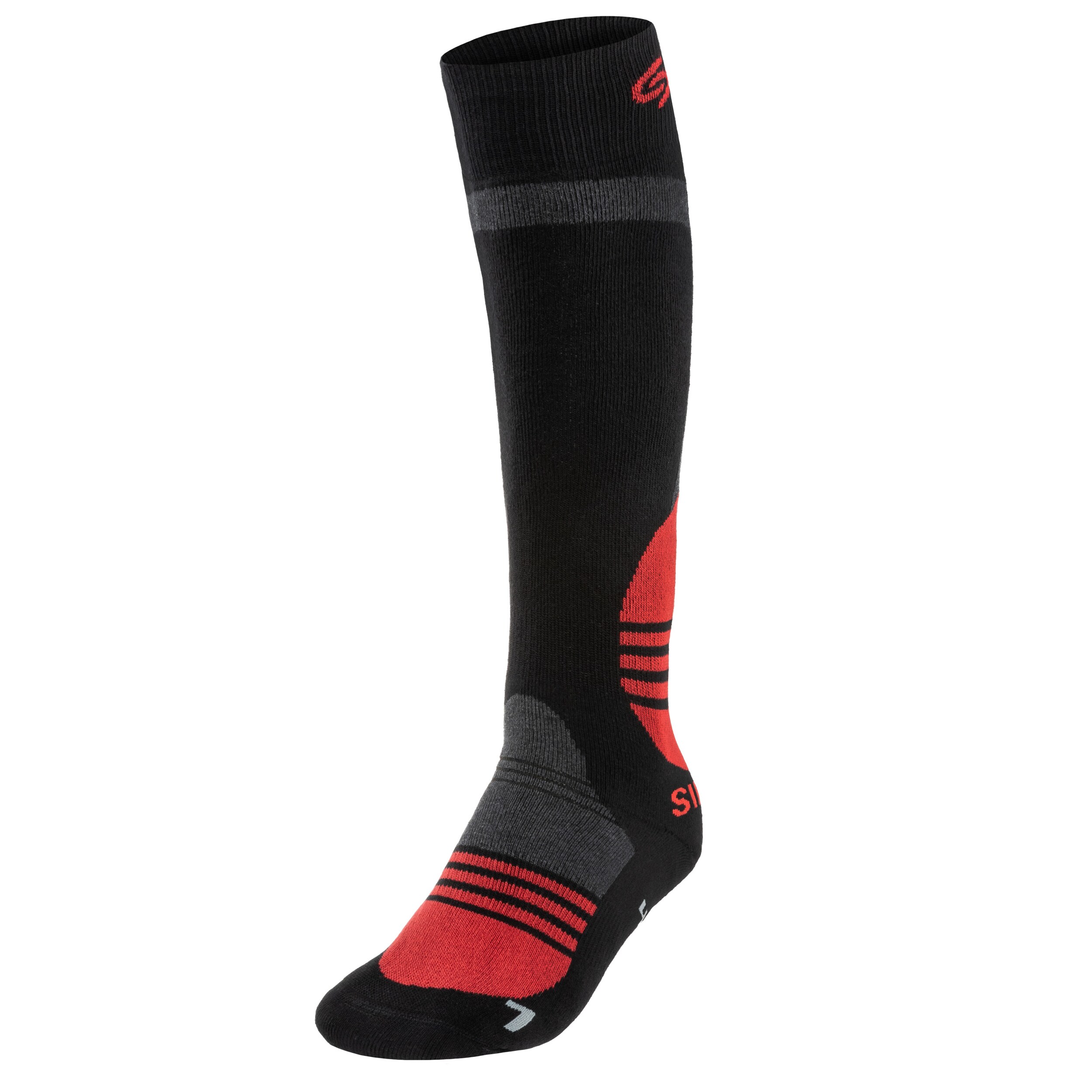 Skarpety INMOVE Ski Silver Deo - Black/Red