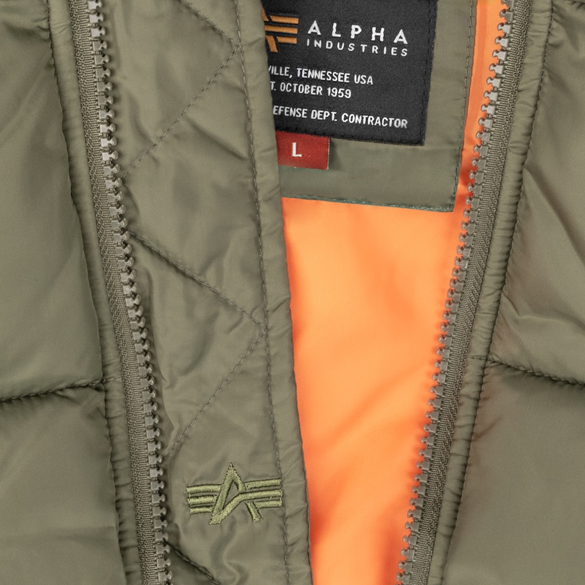 Bezrękawnik Alpha Industries Hooded Puffer Vest FD - Sage Green