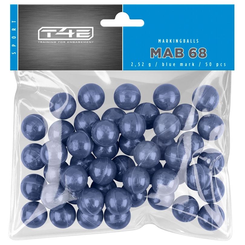 Пейнтбольні кулі Umarex T4E Sport MAB .68 Blue Mark - 50 шт.
