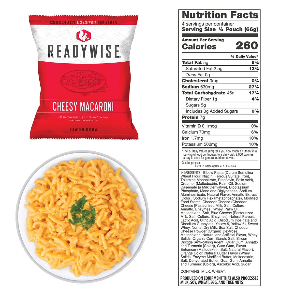 Сублімовані продукти ReadyWise продуктовий пакет - 120 обідніх порцій