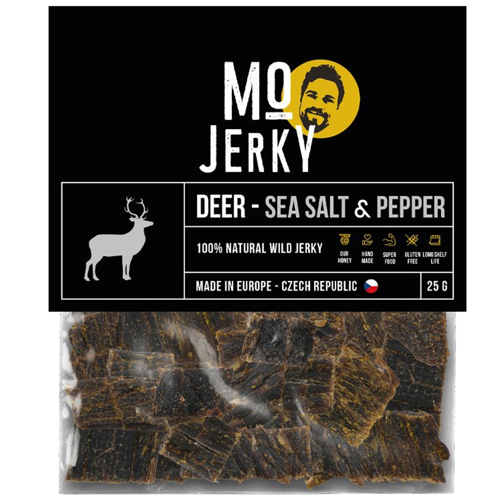 Suszony jeleń MO Jerky Deer Salt and Pepper 25 g