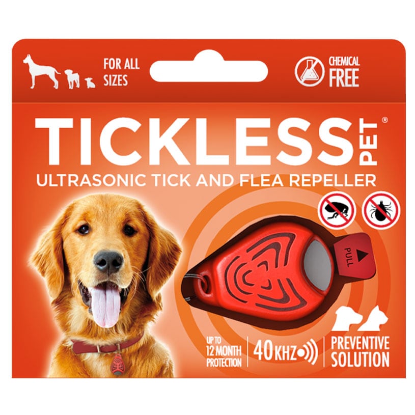 Ультразвуковий відлякувач кліщів TickLess Pet - для тварин - Orange