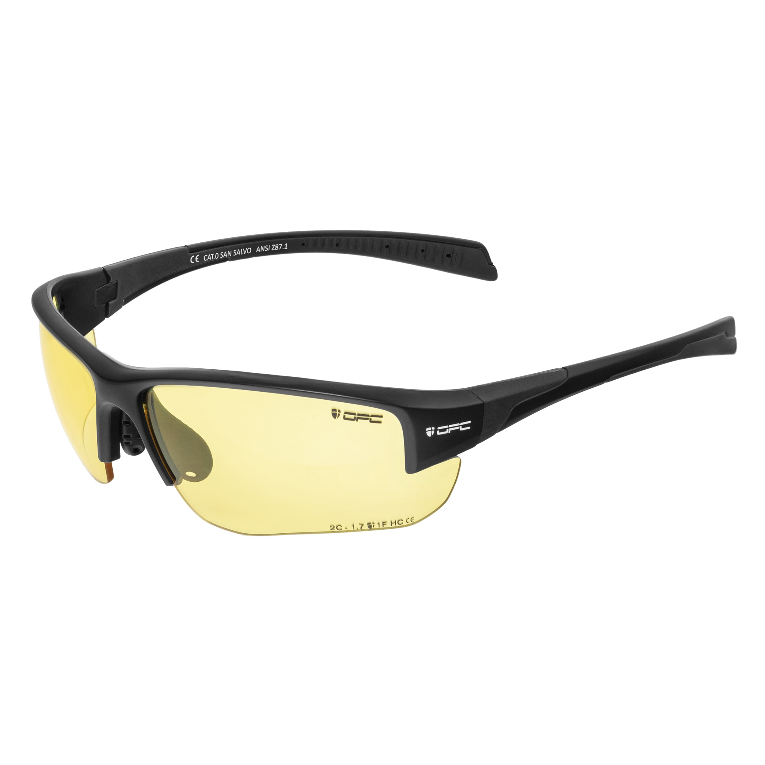Okulary taktyczno-ochronne OPC Tactical San Salvo - Matt Black/Ultra Light Yellow
