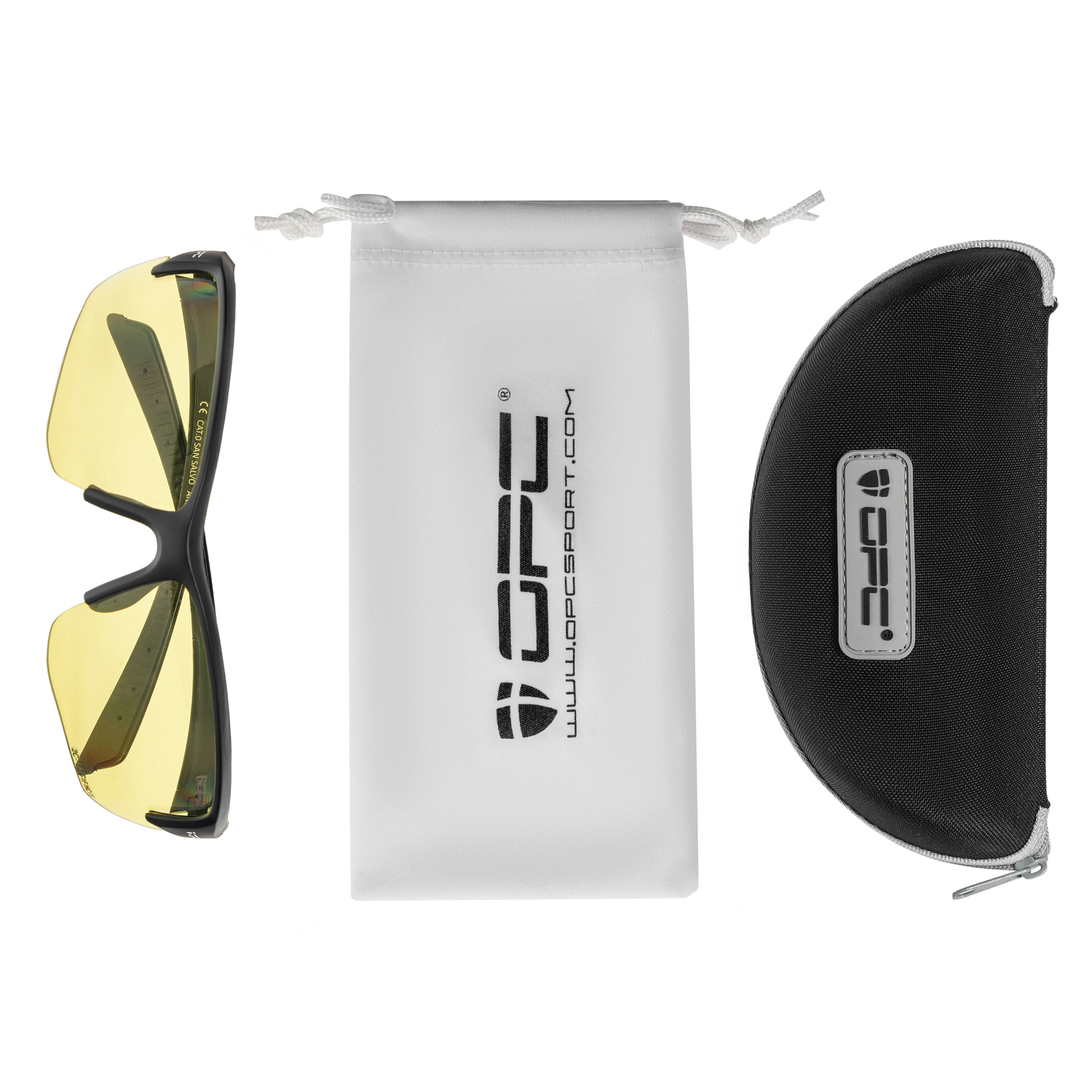 Okulary taktyczno-ochronne OPC Tactical San Salvo - Matt Black/Ultra Light Yellow