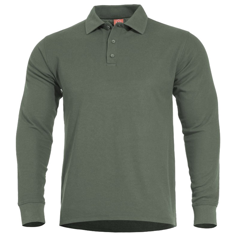 Koszulka polo Pentagon Aniketos Long Sleeve - Camo Green 