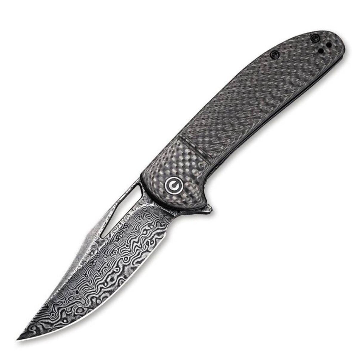 Nóż składany Civivi Ortis Damascus Carbon