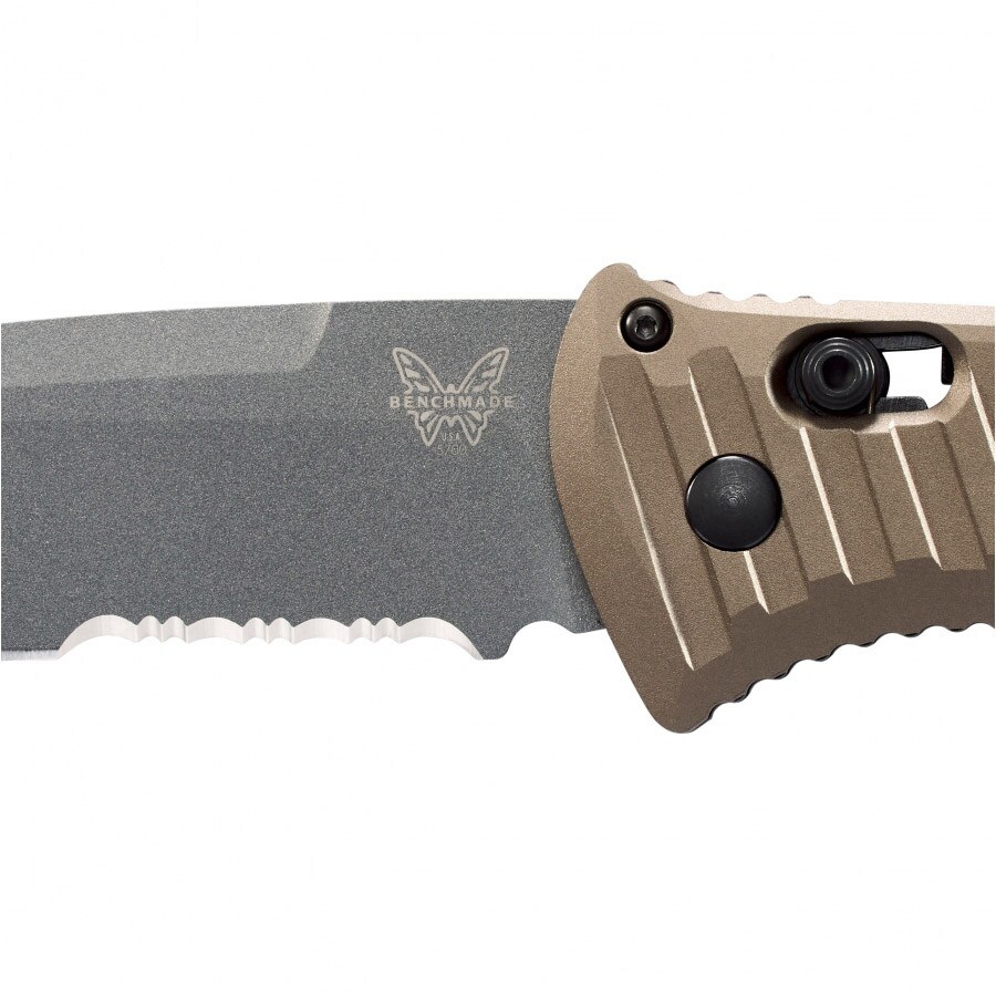 Nóż składany Benchmade Auto Presidio II CPM-M4 - Dark Earth Aluminium