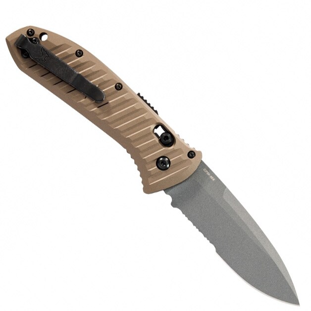 Nóż składany Benchmade Auto Presidio II CPM-M4 - Dark Earth Aluminium