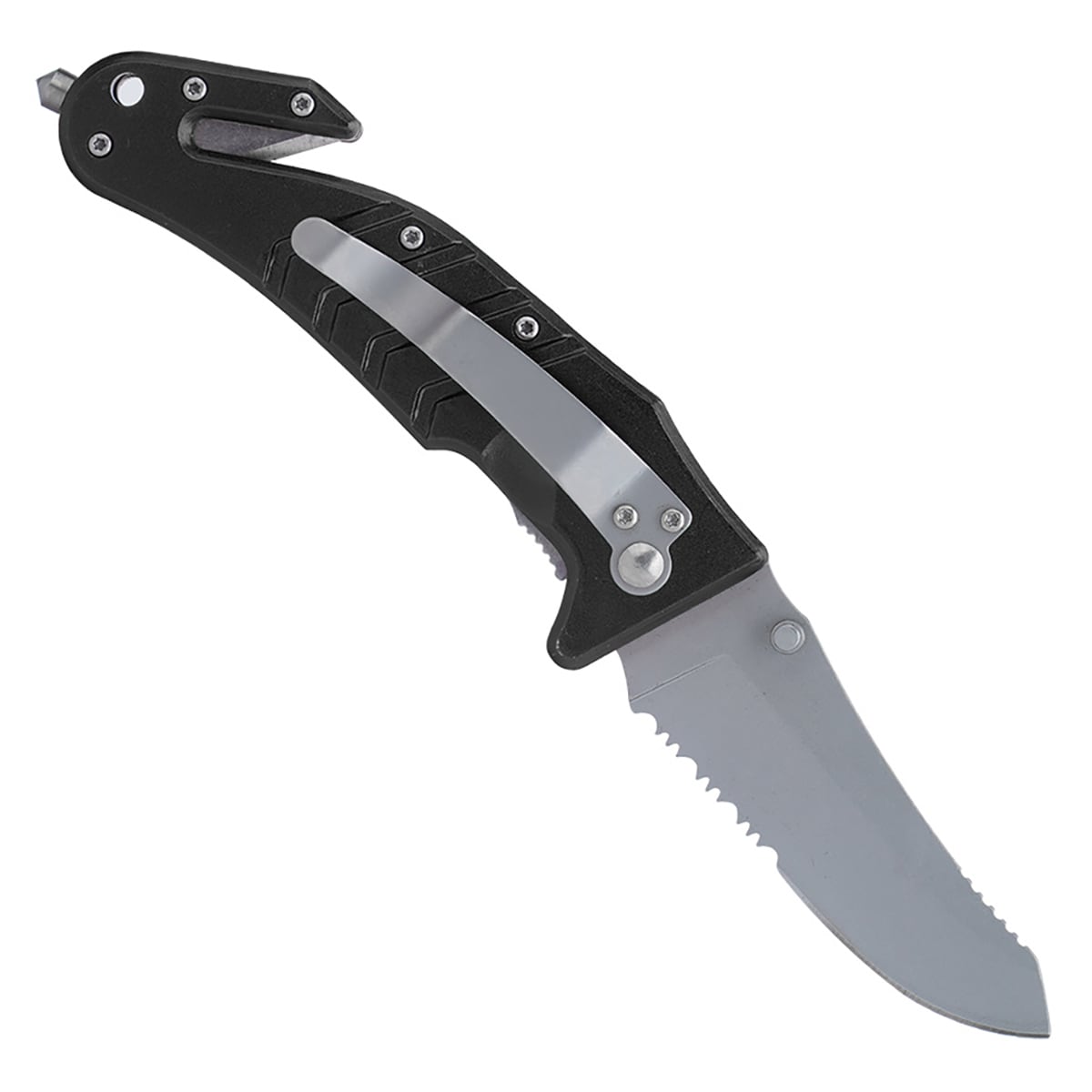 Nóż składany ratowniczy Mil-Tec Car Knife - Black