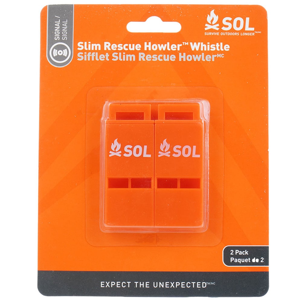Gwizdek ratunkowy SOL Slim Rescue Howler - 2 szt.