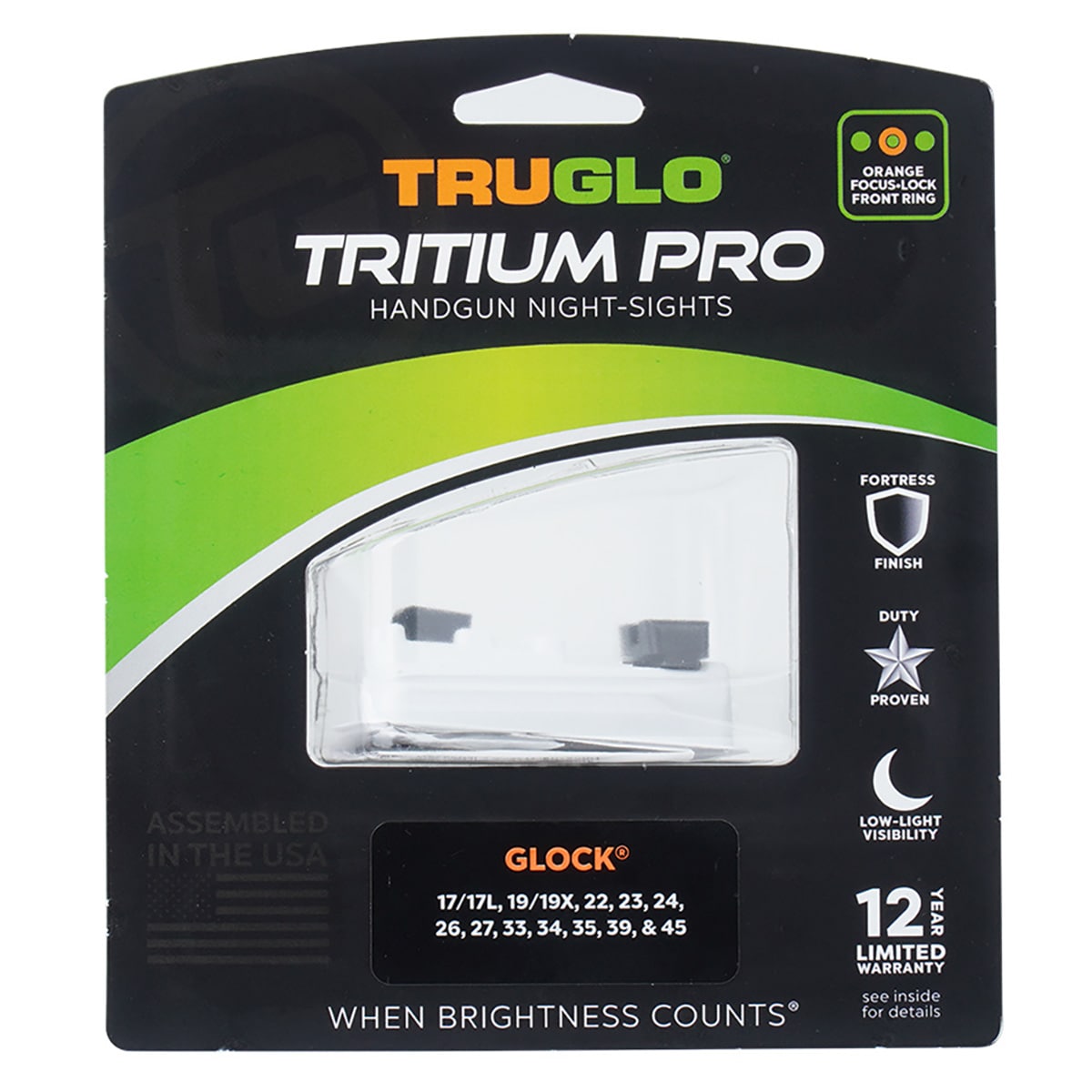 Прицільні прилади TruGlo Tritium Pro для пістолетів-Glock 17/19