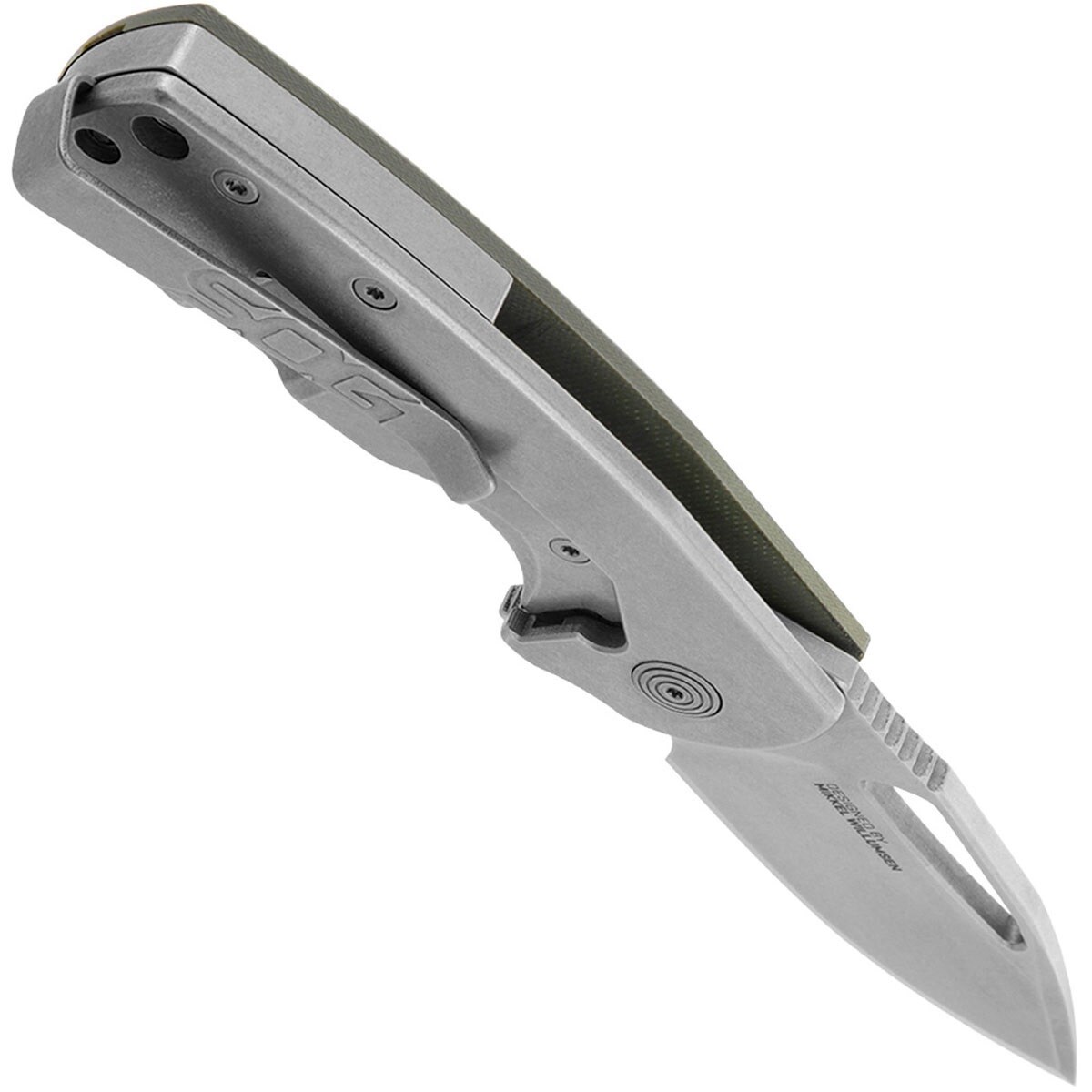 SOG Stout FLK Folding Knife - Olive Drab