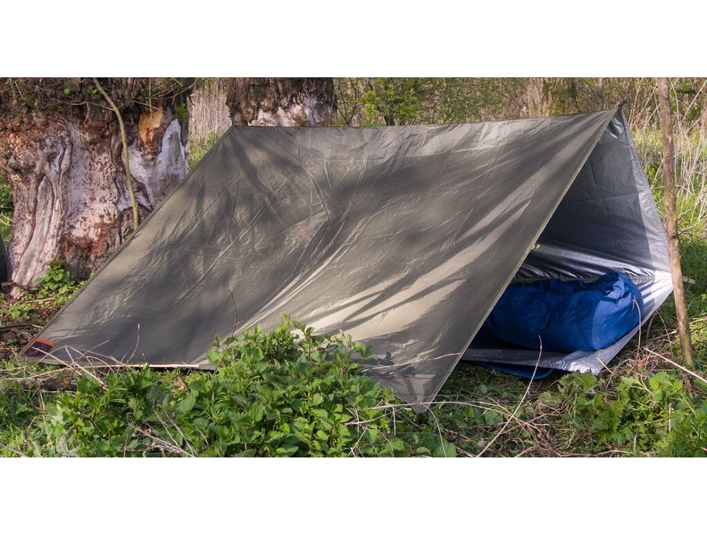 Płachta biwakowa Bushmen Thermo Tarp z termoizolacją 2x3