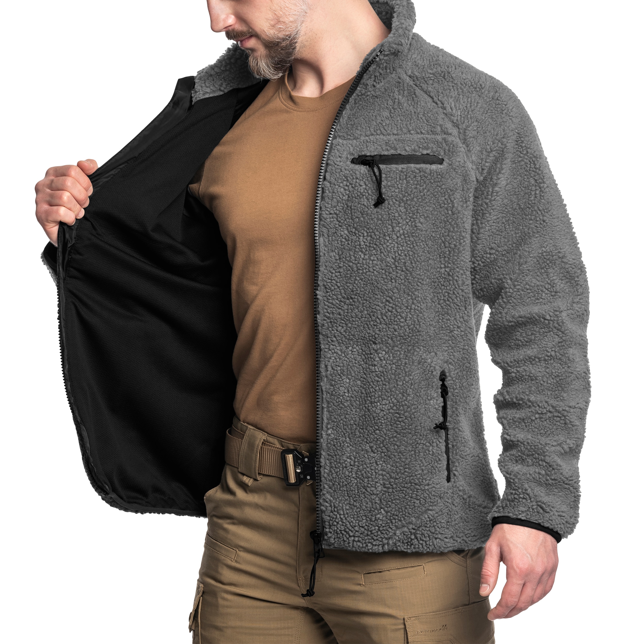 Kurtka Brandit Teddyfleece Jacket - Anthracite
