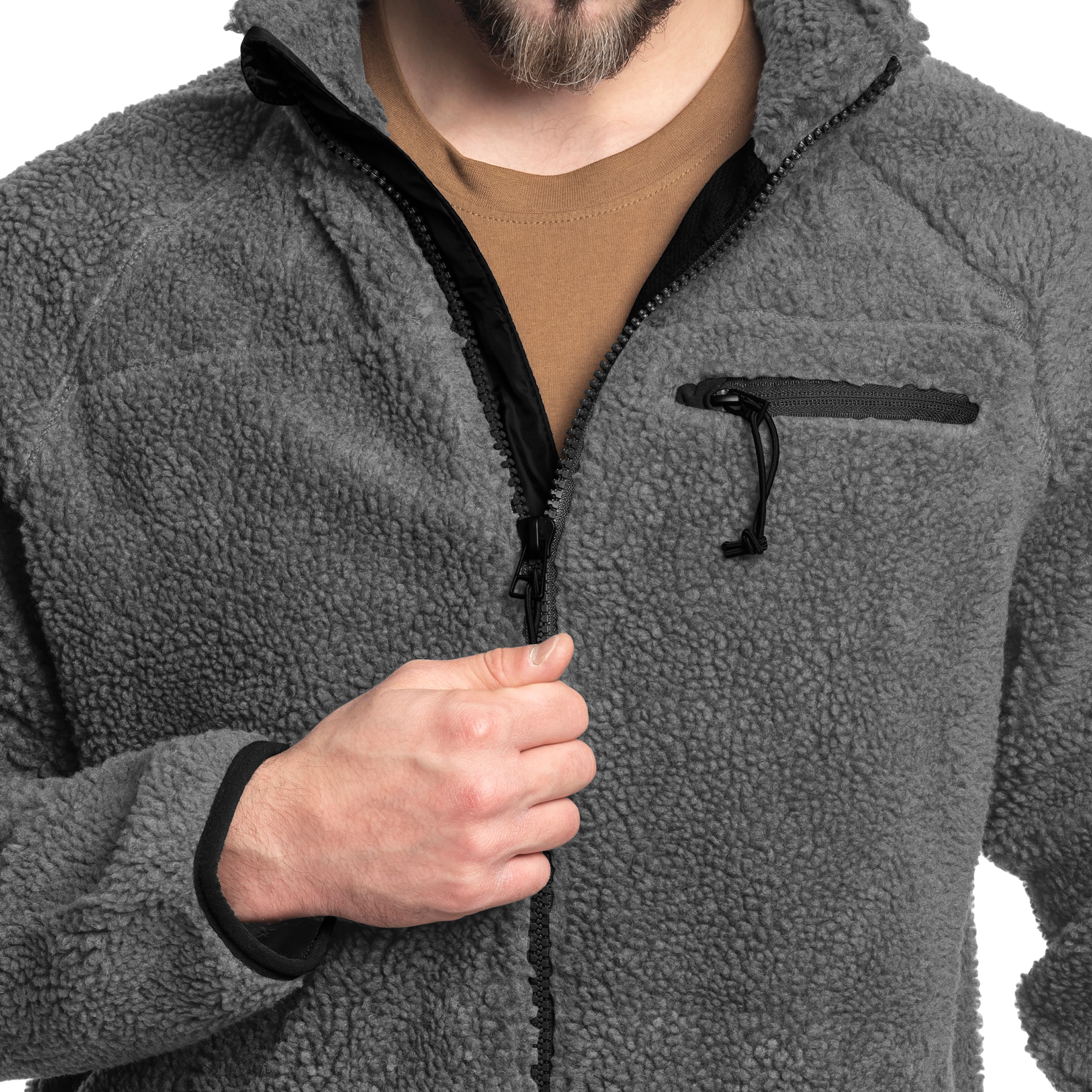 Куртка Brandit Teddyfleece Jacket - Anthracite