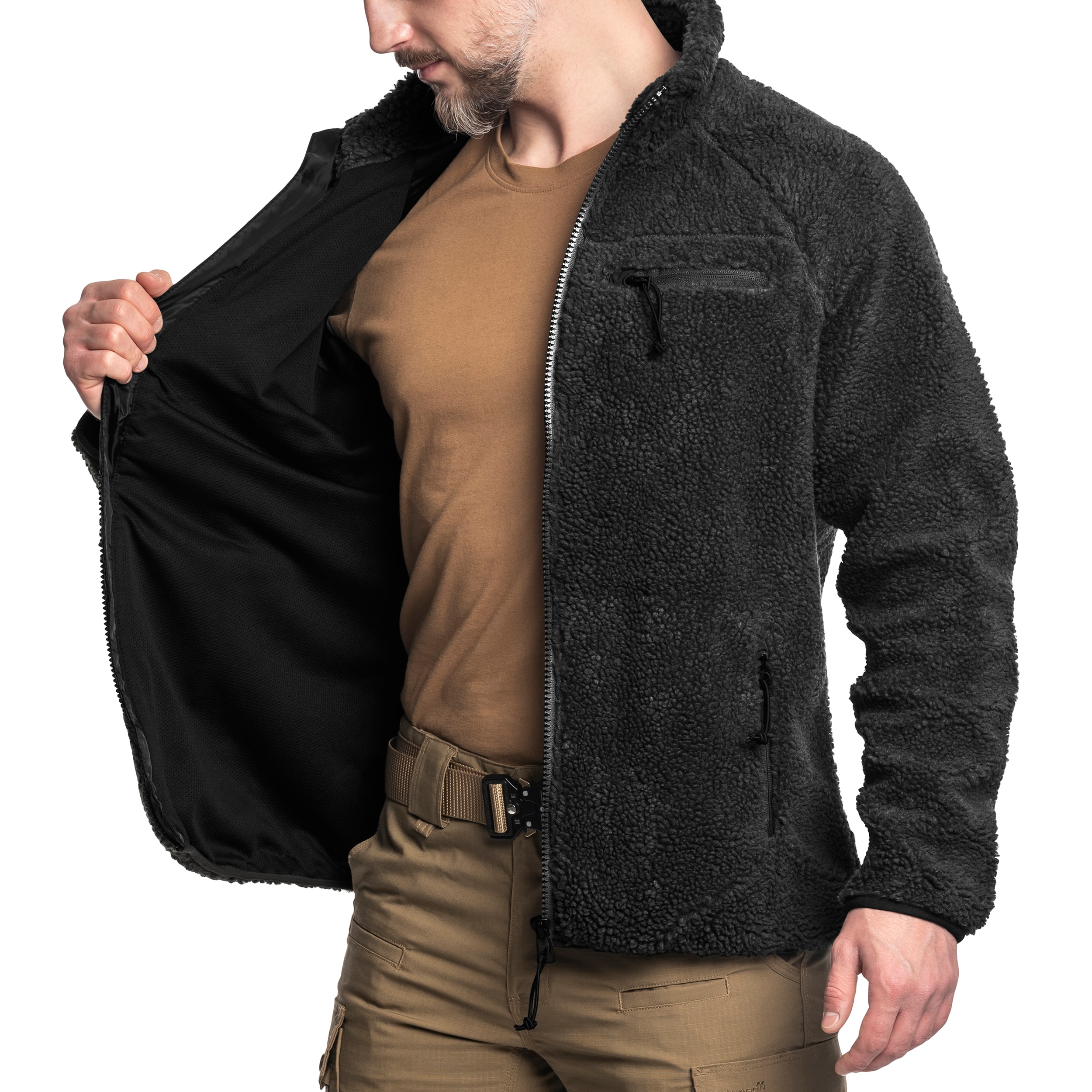 Kurtka Brandit Teddyfleece Jacket - Black