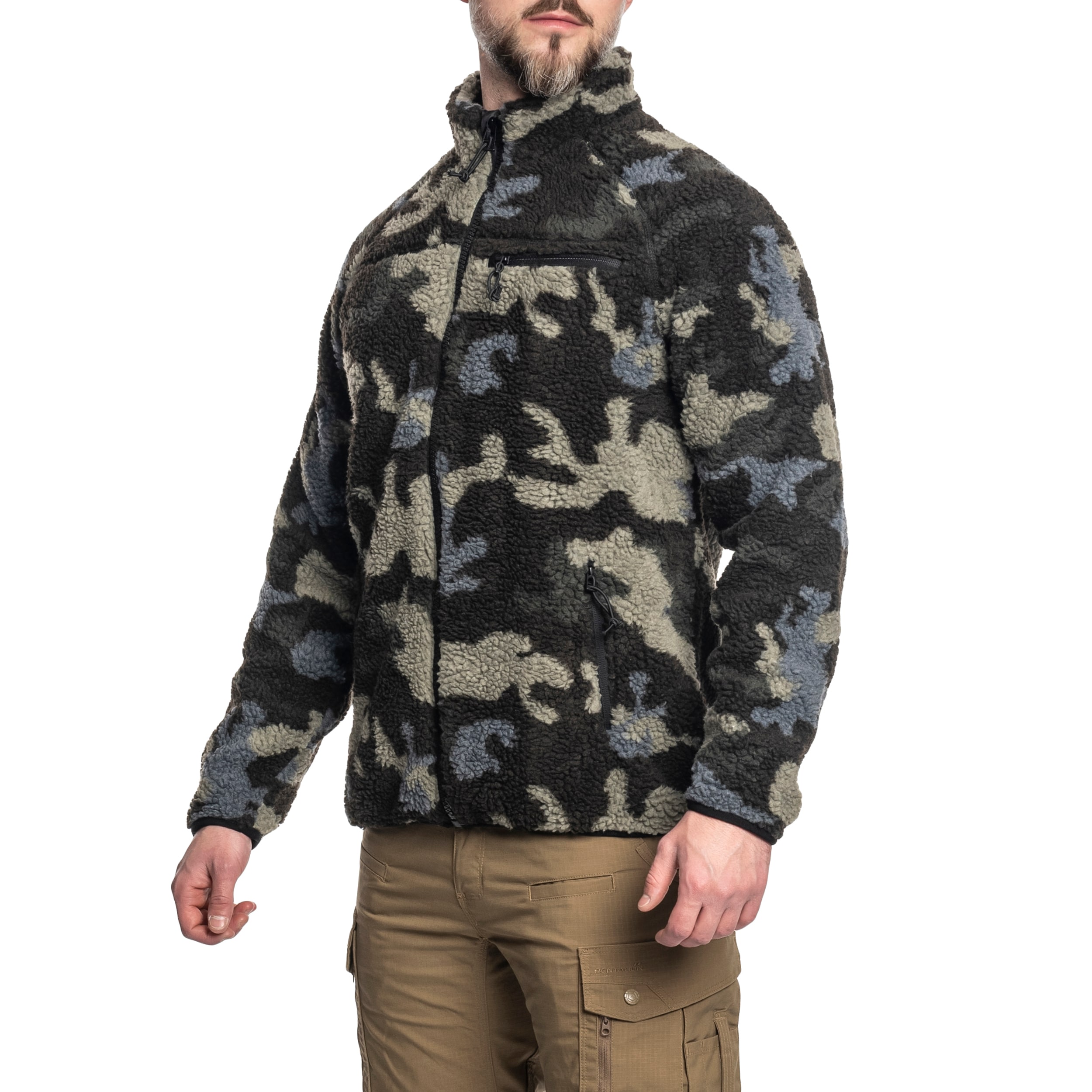 Куртка Brandit Teddyfleece Jacket - Dark Camo