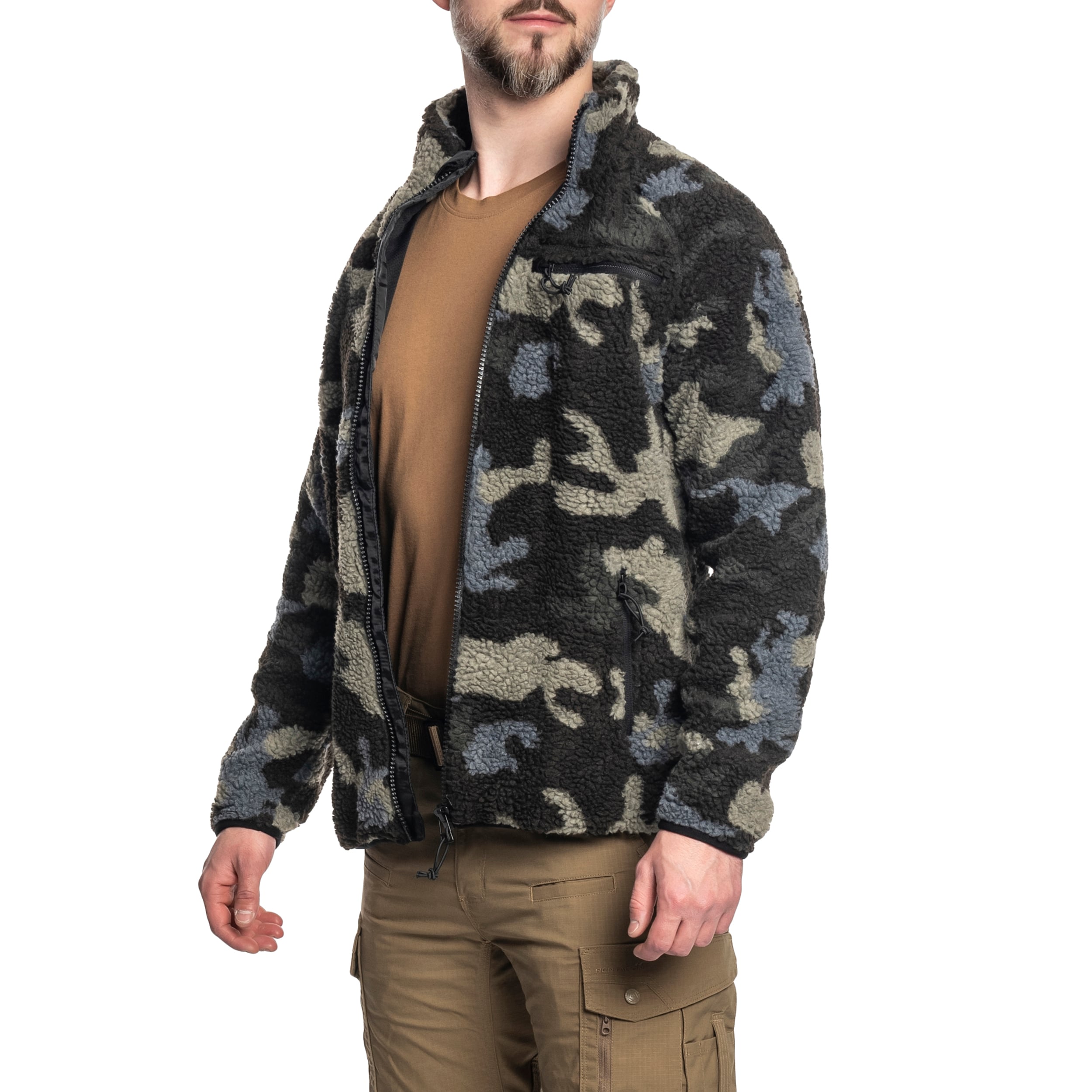 Куртка Brandit Teddyfleece Jacket - Dark Camo