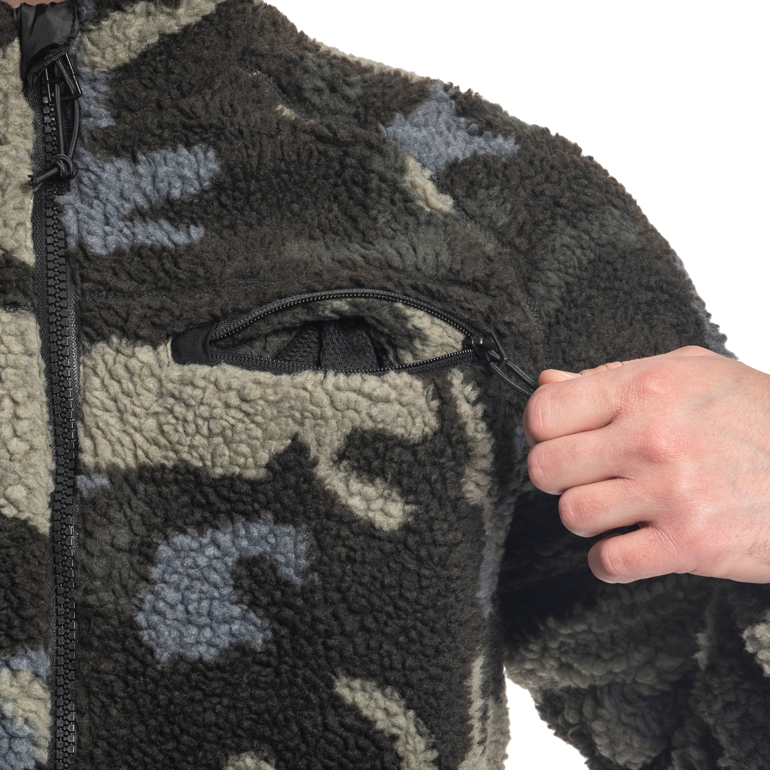 Куртка Brandit Teddyfleece Jacket - Dark Camo