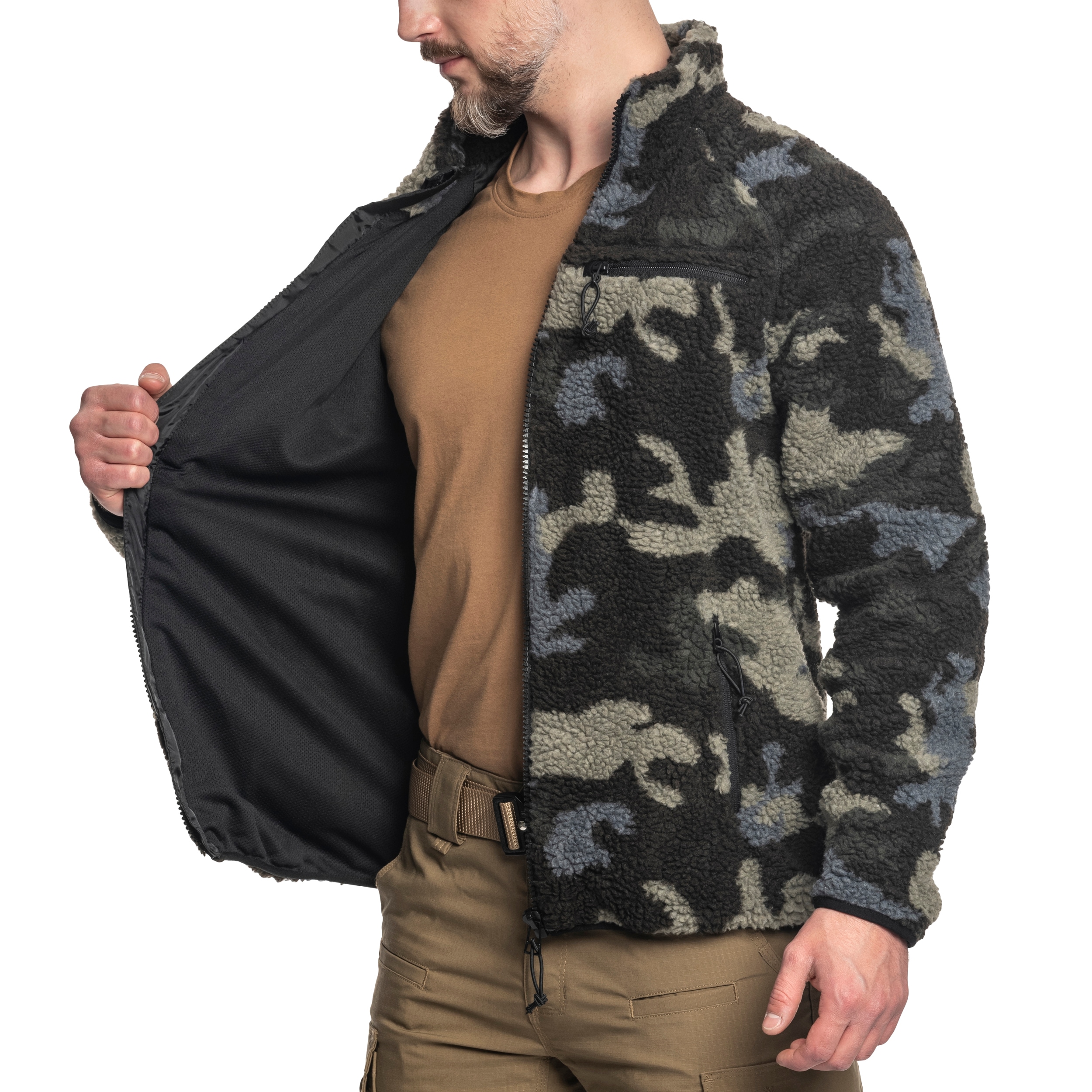 Kurtka Brandit Teddyfleece Jacket - Dark Camo