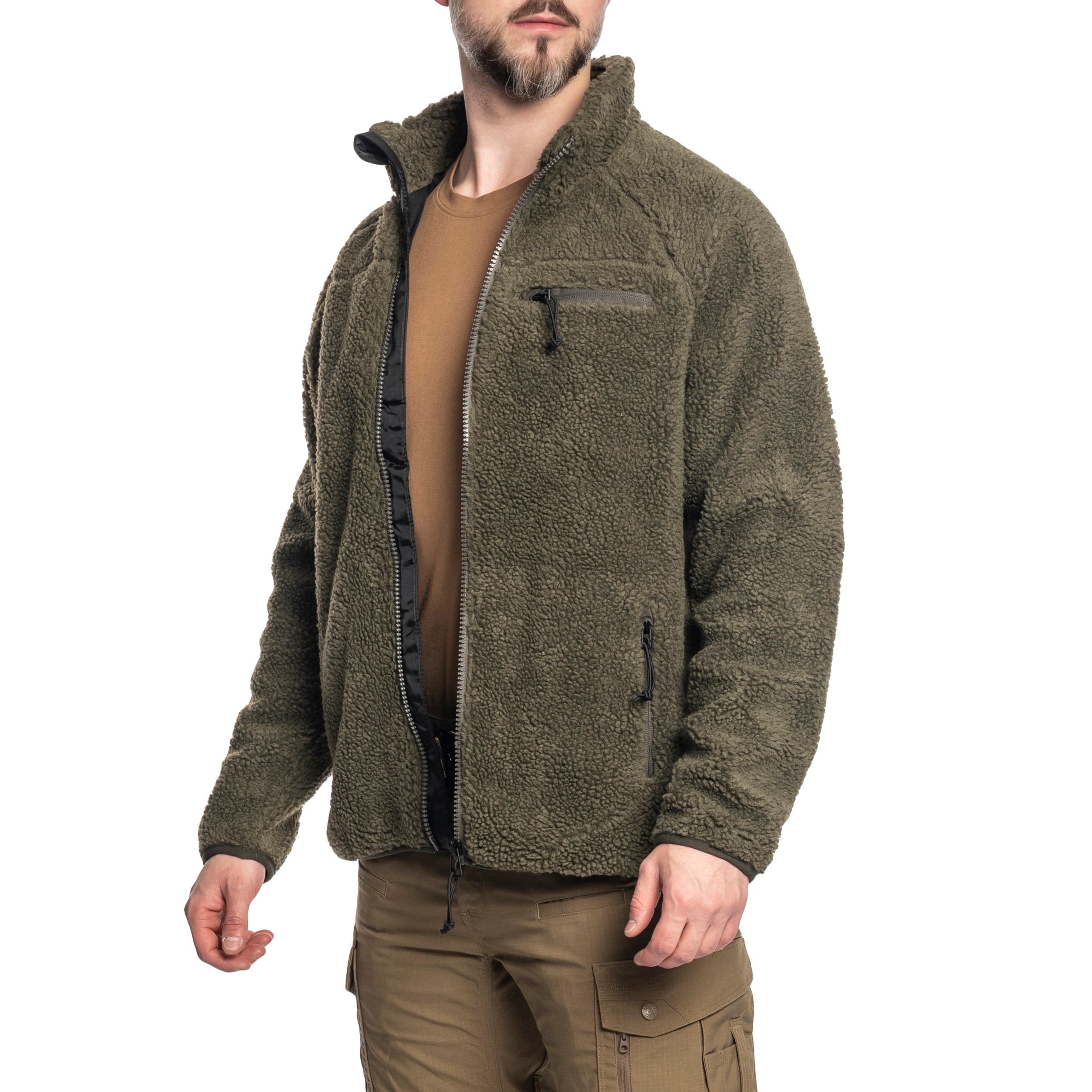 Куртка Brandit Teddyfleece Jacket - Olive