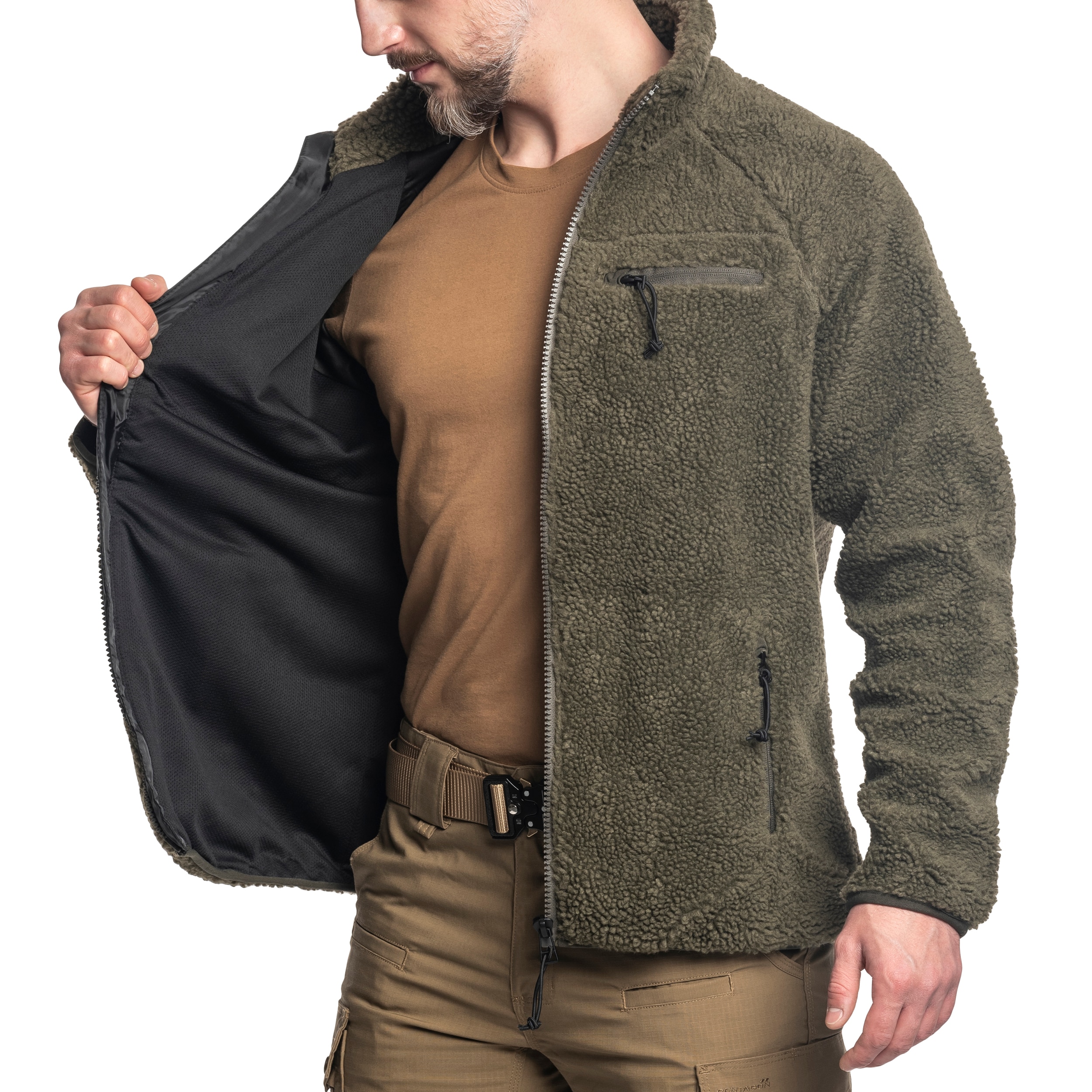 Куртка Brandit Teddyfleece Jacket - Olive