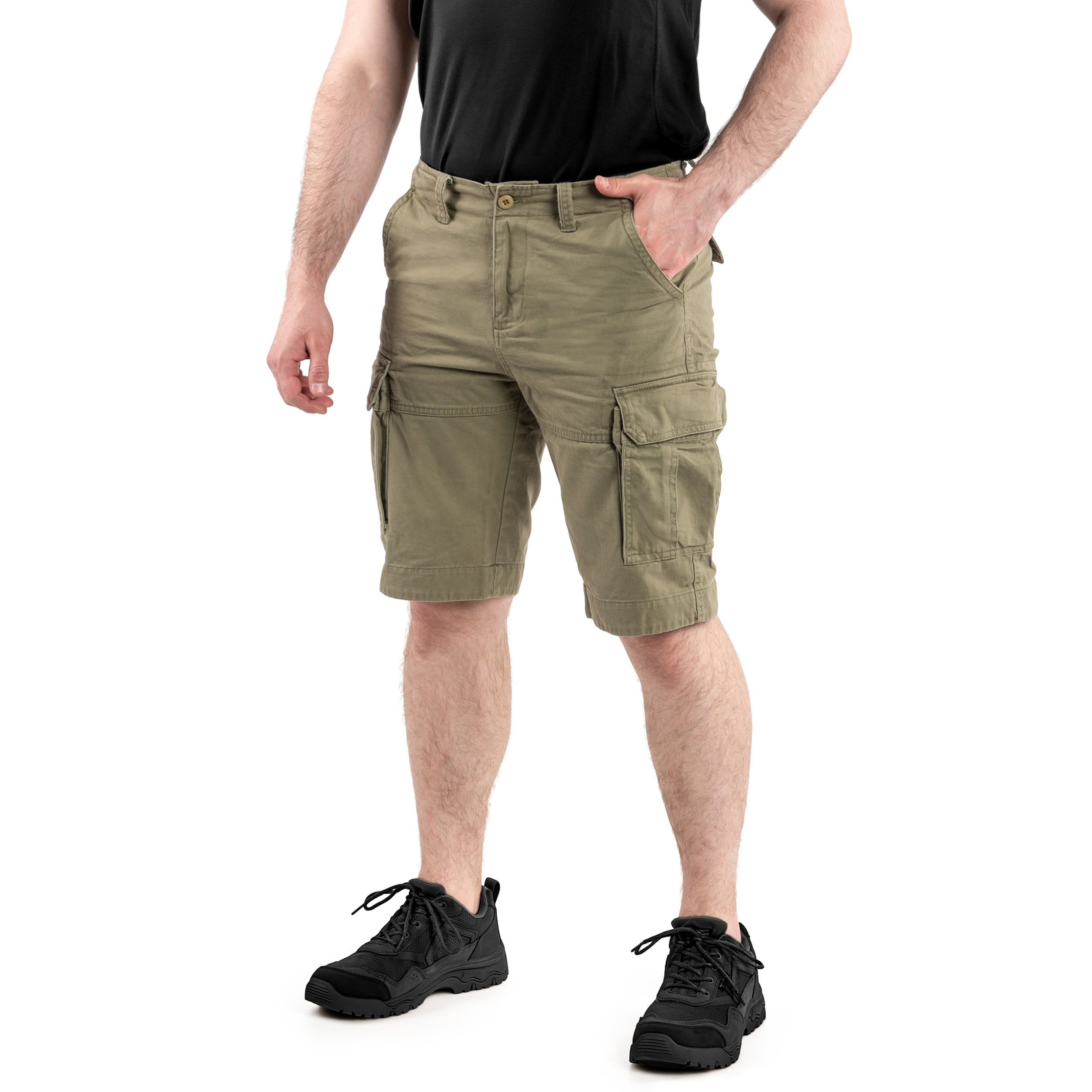 Szorty Mil-Tec Vintage Prewash - OD Green