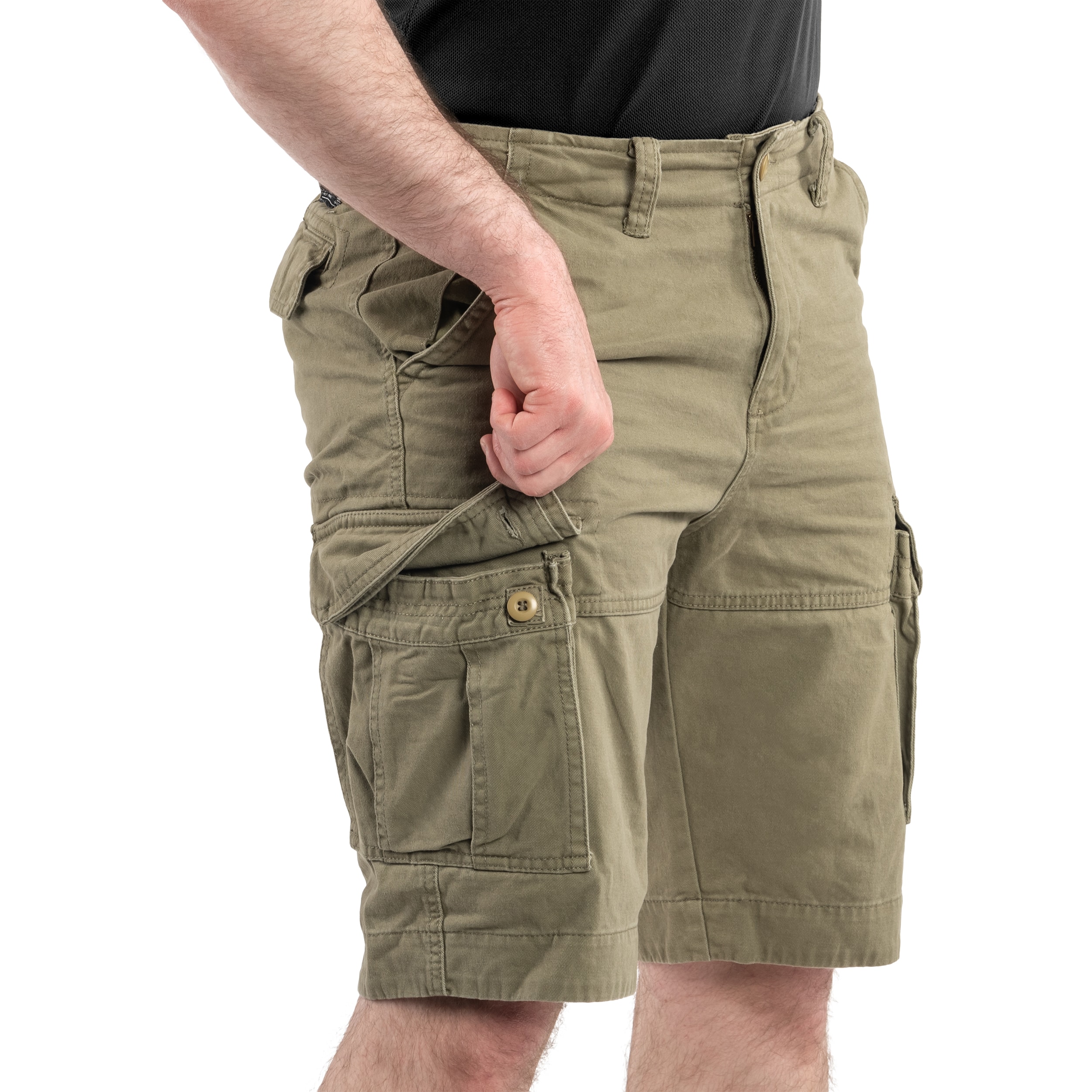 Szorty Mil-Tec Vintage Prewash - OD Green