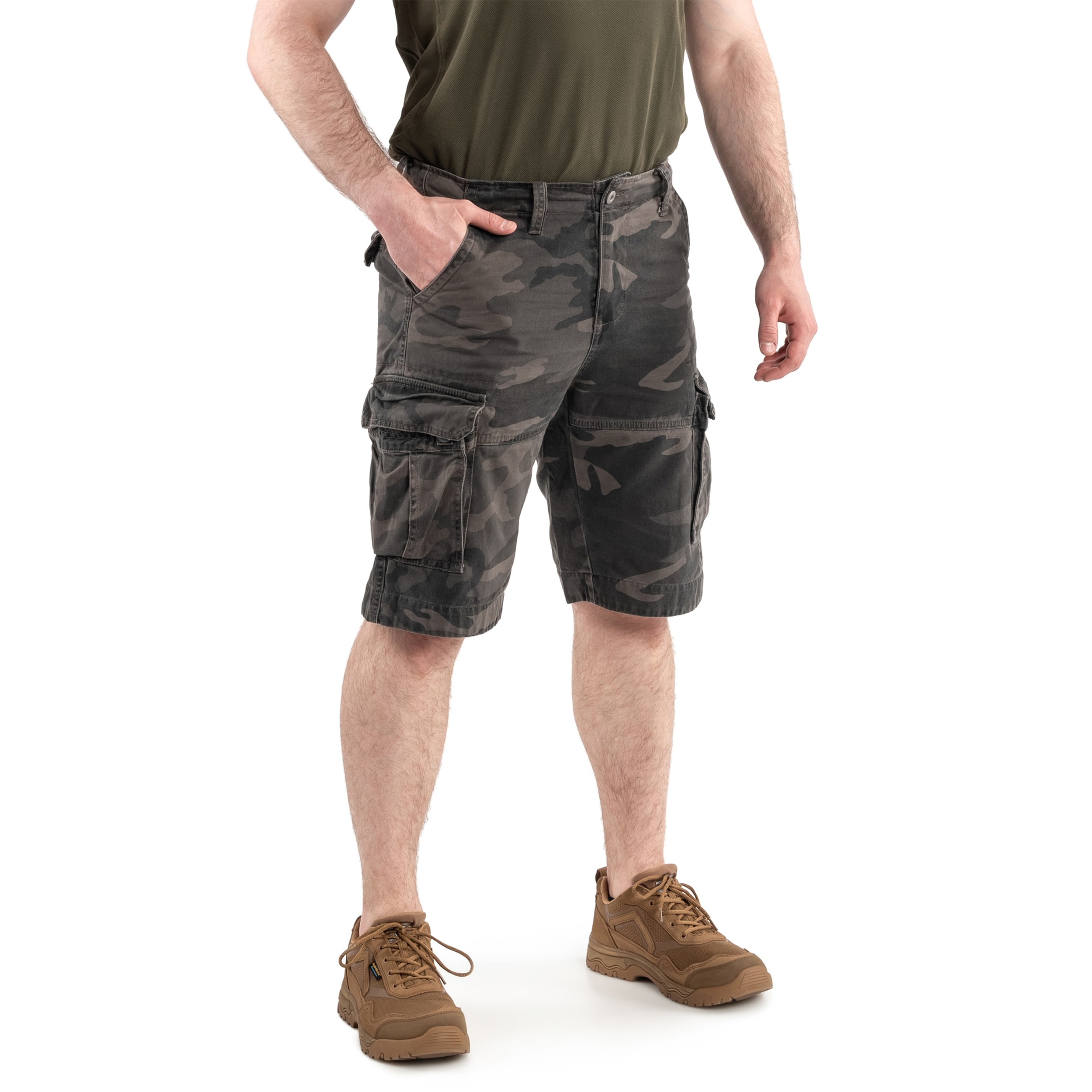 Szorty Mil-Tec Vintage Prewash - Dark Camo
