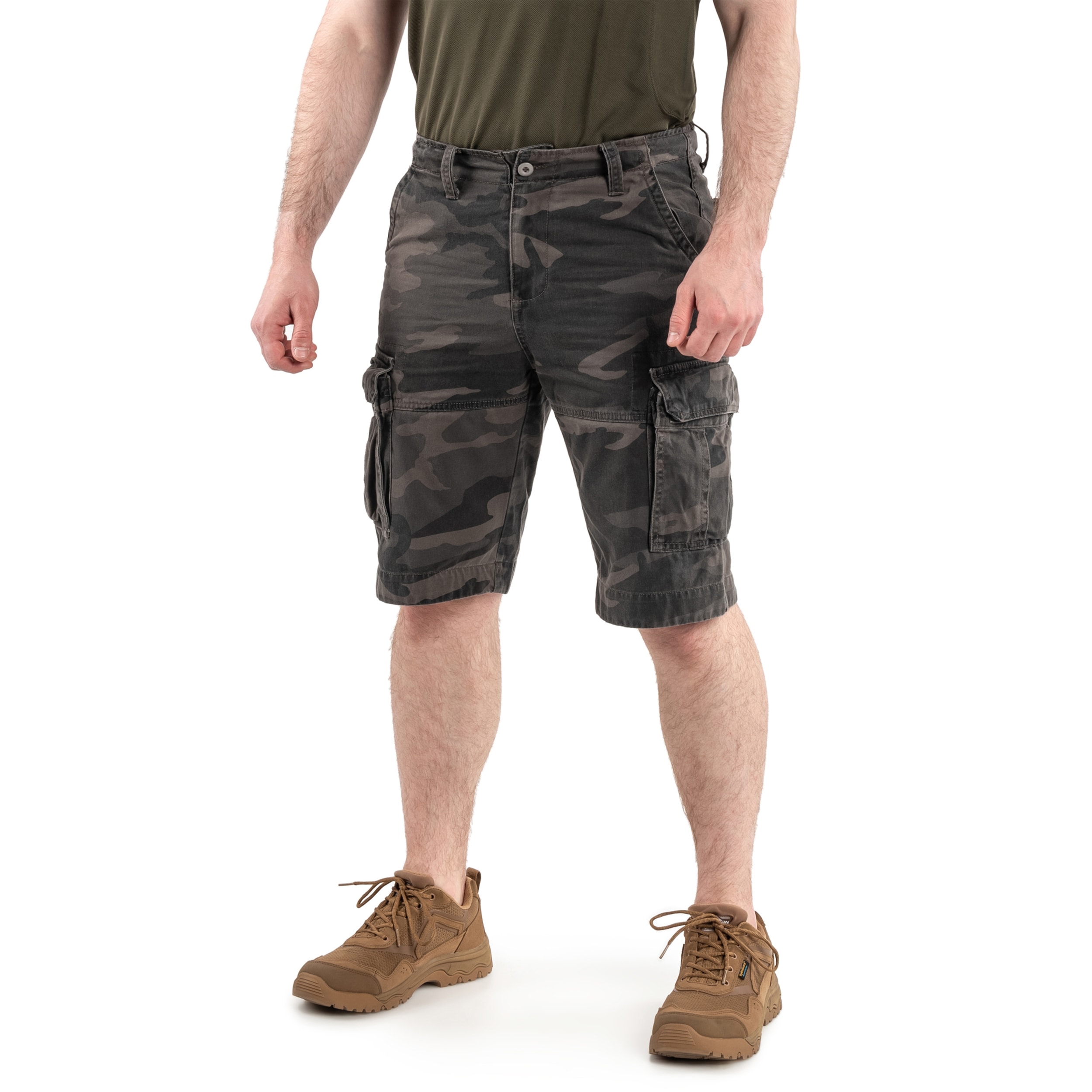 Шорти Mil-Tec Vintage Prewash - Dark Camo
