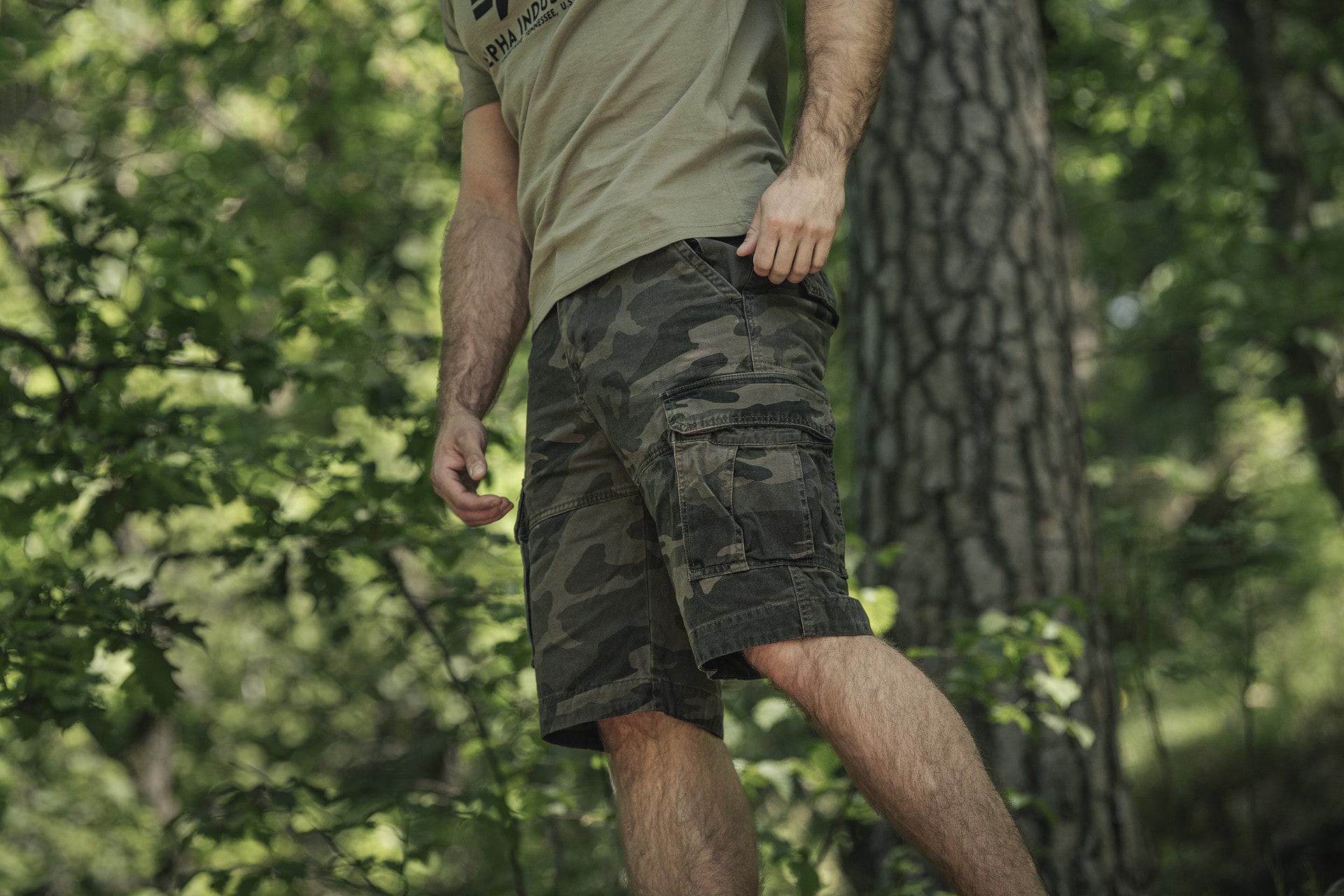 Szorty Mil-Tec Vintage Prewash - Dark Camo